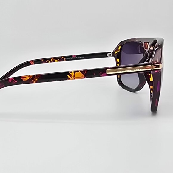 Prive Revaux The Bruce Tortoise Frame Polarized Grey Lens Aviator Sunglasses - Picture 6 of 16